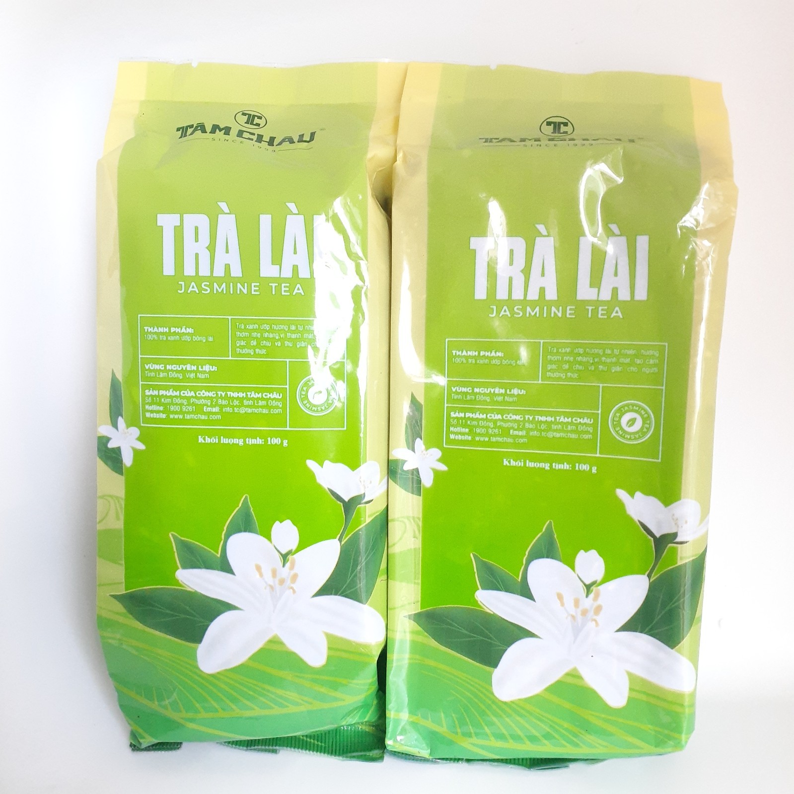 Jasmine Green Tea Loose Leaf 3.53 oz 100g (2 Packs)