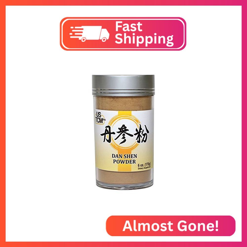 Dan Shen Powder Salvia Miltiorrhiza Powder Red Sage Root Powder 丹参粉 120mesh (6oz