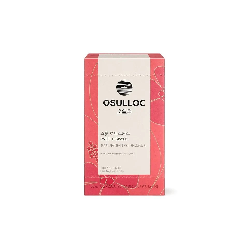 Osulloc Korea Premium Tea Collection 20T Green Black Oolong Herbal Tea Bags