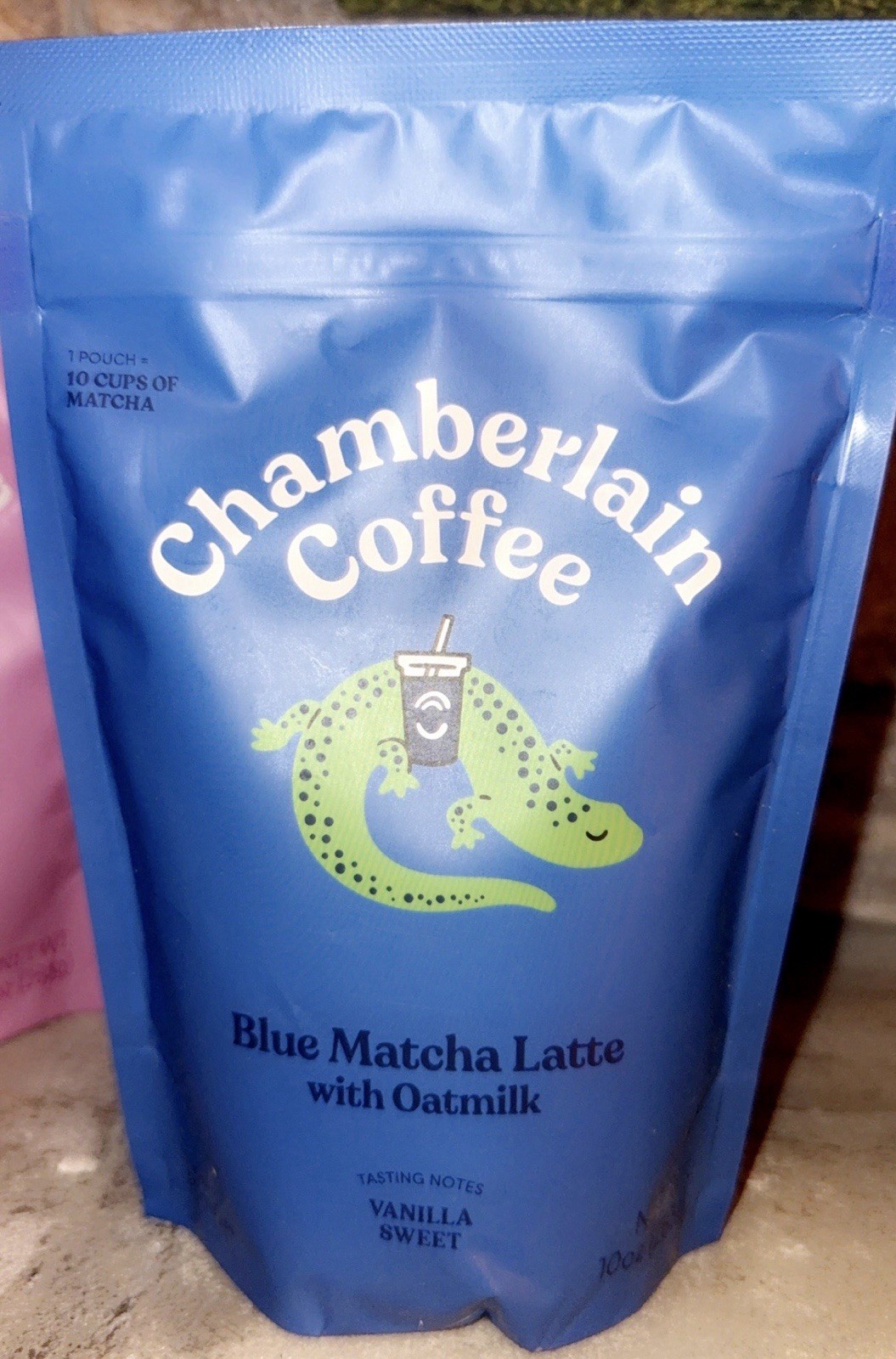 Chamberlain Coffee Blue Matcha Latte With Oat Milk 10oz Pouch Vegan Dairy Free