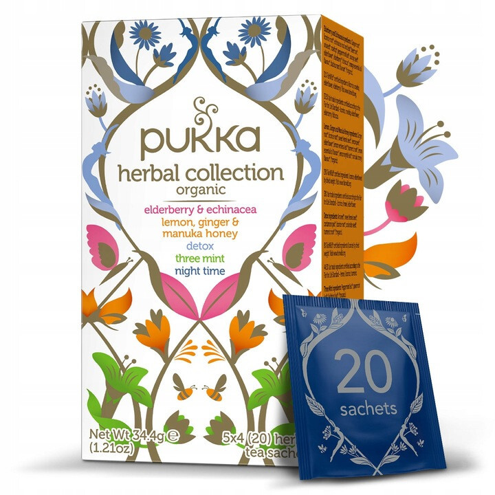 Pukka HERBAL COLLECTION – Organic Herbal Tea 20 Sachets 34g / 1.2oz