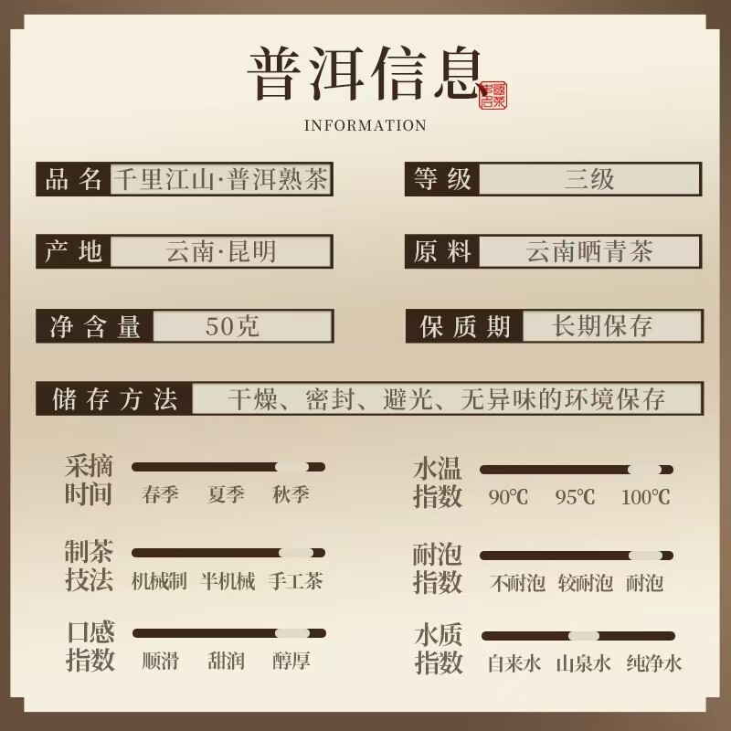 Yunnan Pu’er ripe tea, healthy organic tea, small bag tea, portable tea, China