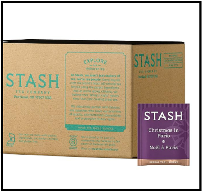 Stash Tea Christmas In Paris Box of 100 Tea Bags