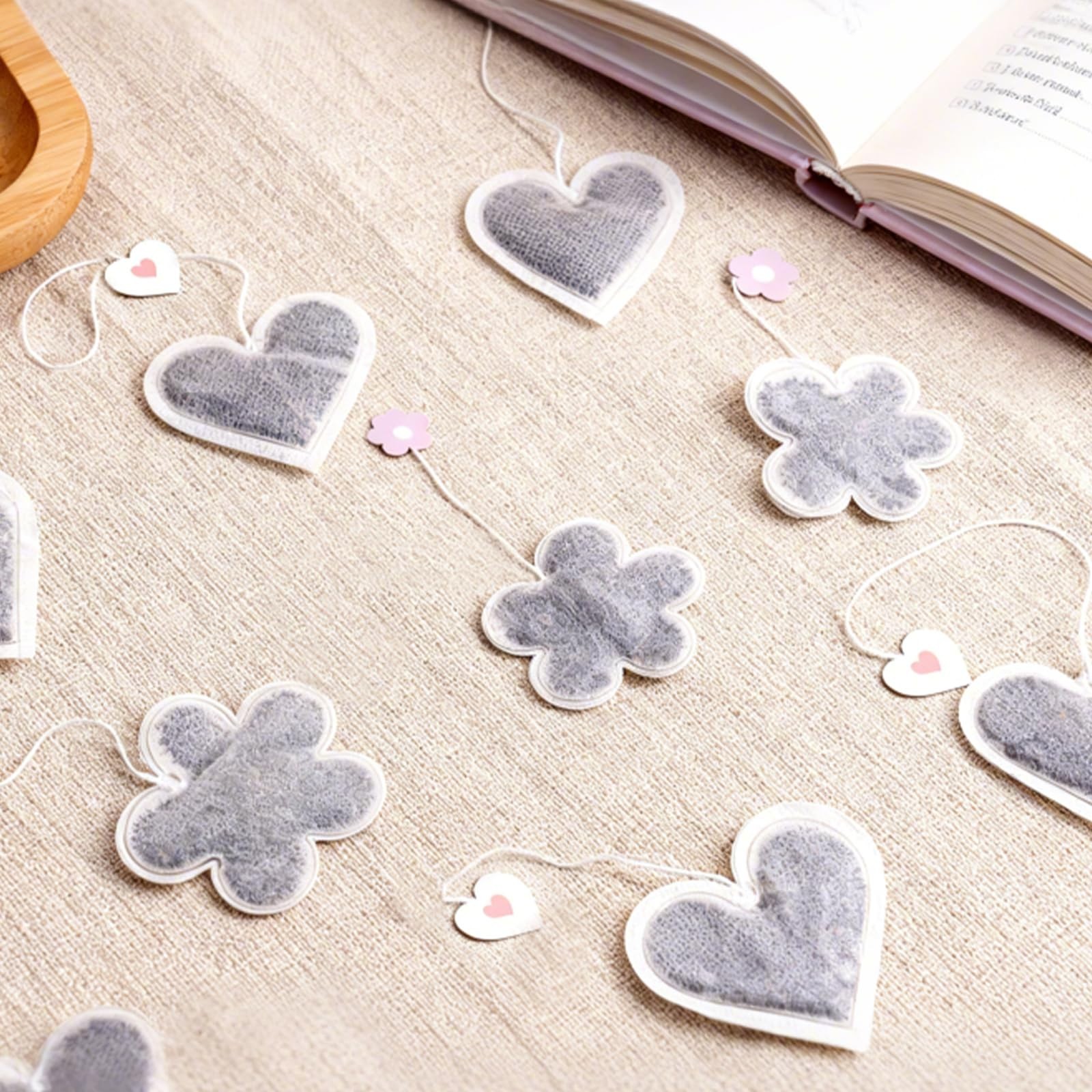 Heart Shaped Tea Bags Variety Pack – 20 Count, 5 Flavors, Cute Gift Idea