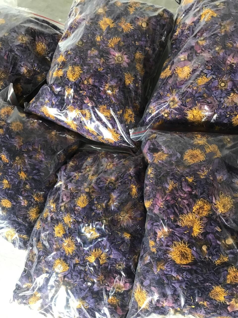 Ceylon Herbal Nymphaea Caerulea Hand Pick Dried Blue Lotus Flowers Organic Tea