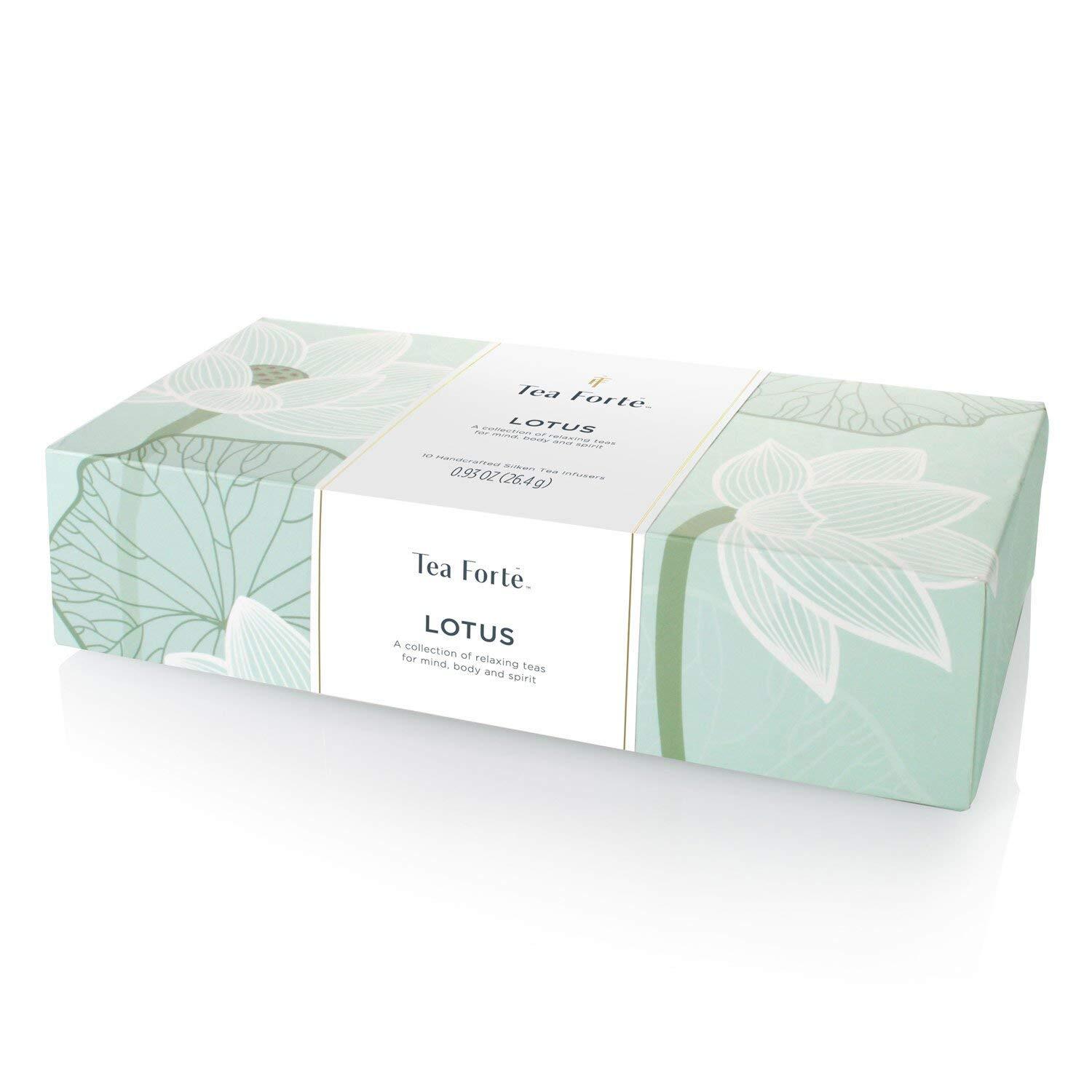 Lotus Collection 10 Count Gourmet Organic Tea Gift Set Assorted Flavors Boxed