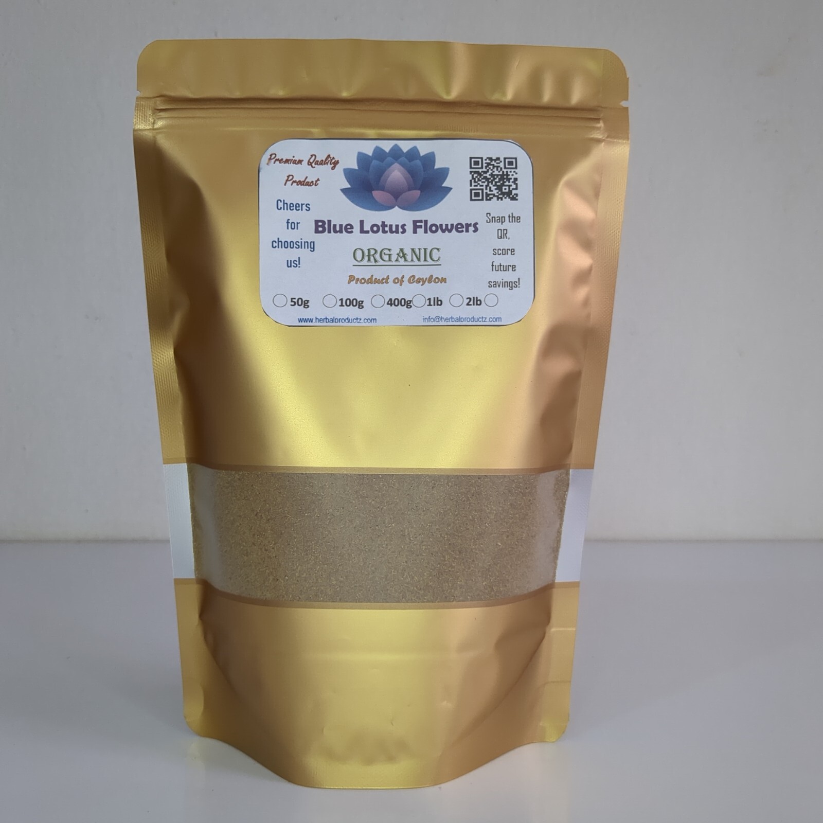 Dried Blue lotus Powder Nymphaea Caerulea Flower Organic Pure Quality Herbal Tea