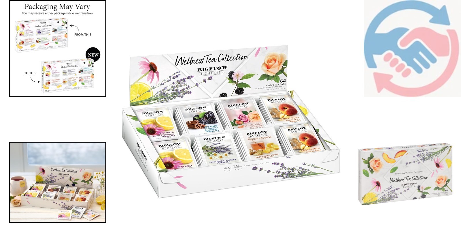 Diverse Wellness Tea Collection – 64 Individually Wrapped Bags for Freshness