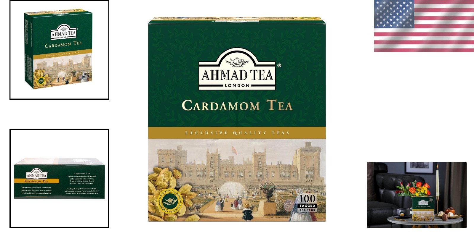 Cardamom Black Tea – 100 Sugar-Free Teabags for Immunity Boost