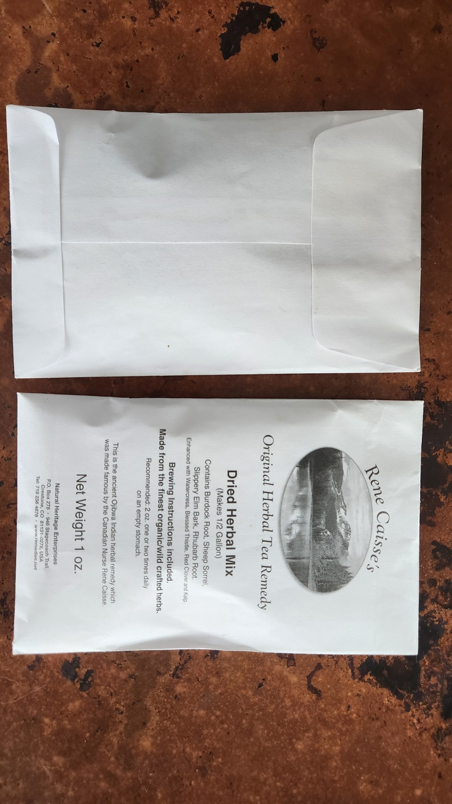 Essiac Herbal Tea ~Original Ojibwa Recipe ~New In package ~Makes 1/2 Gallon