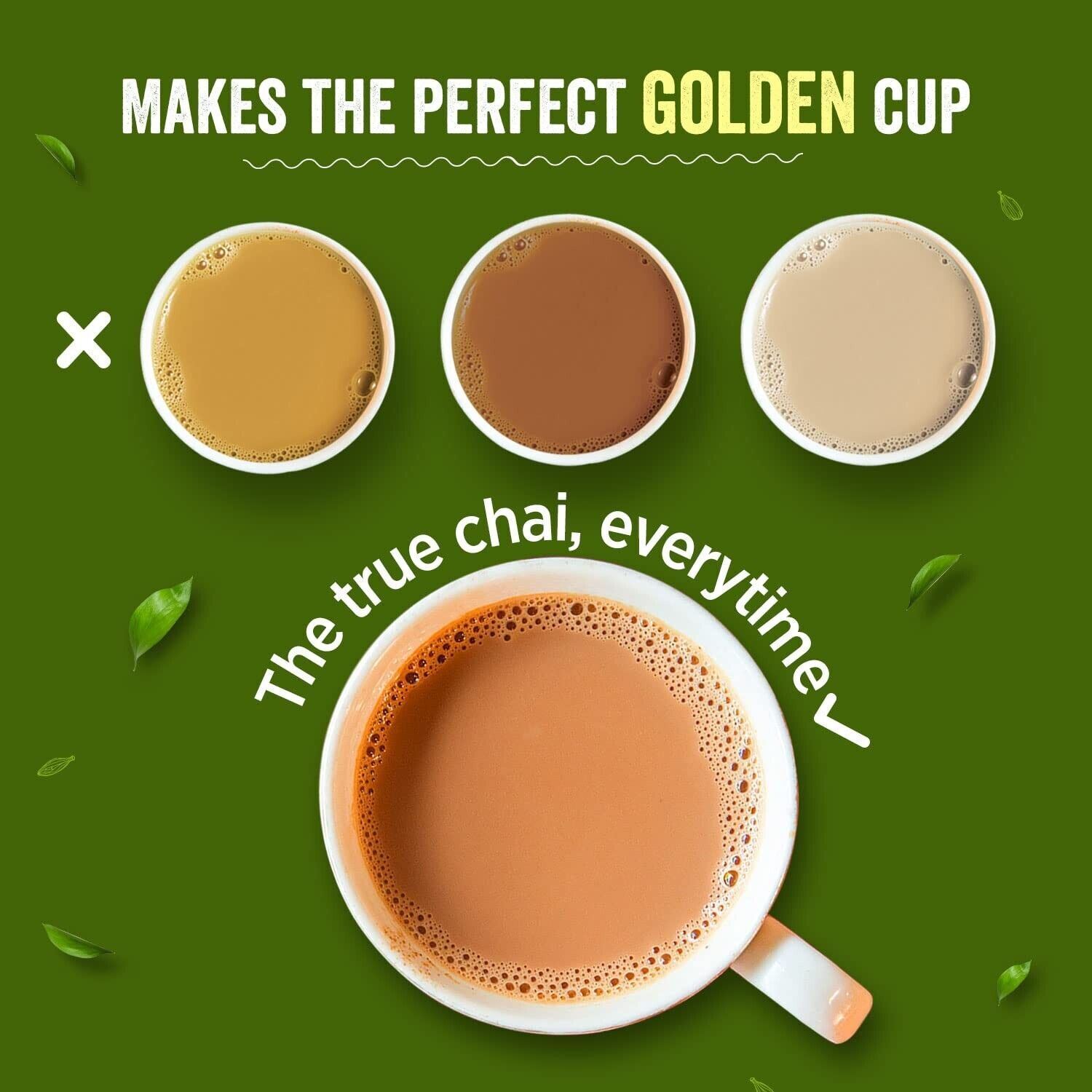 Chaayos Instant Tea Premix – Regular Sugar – Masala Flavour (15 Sachets)