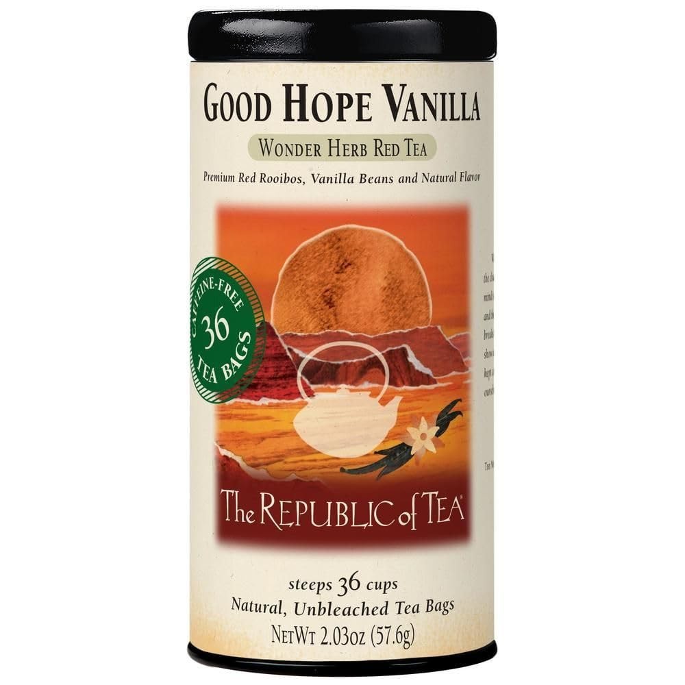 The Republic of Tea – Good Hope Vanilla Herbal Red Tea, 36 Count (Pack 1)