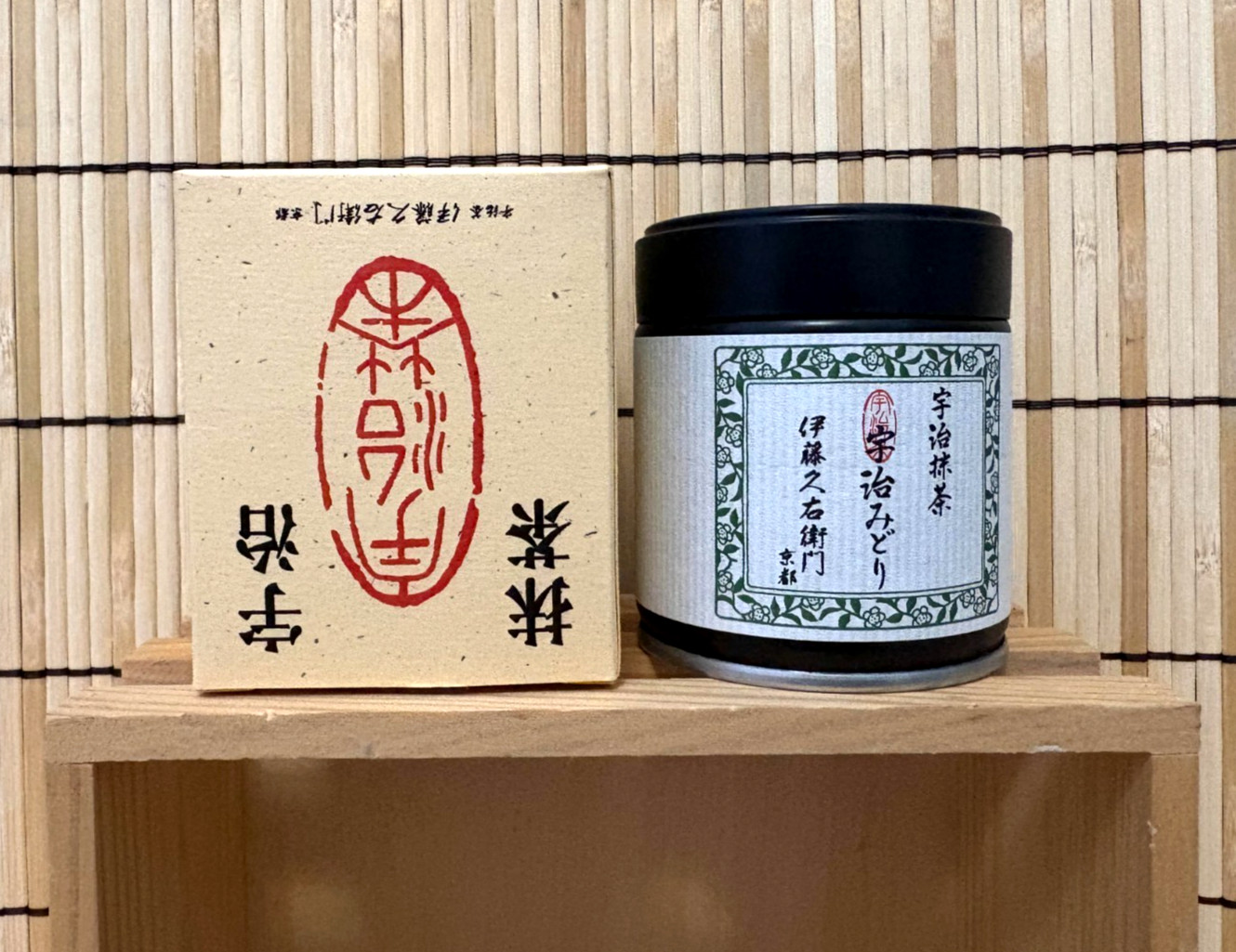Japanese Matcha Powder Premium Ceremonial Itohkyuemon Uji Matcha Tenjō 20g 1 Can