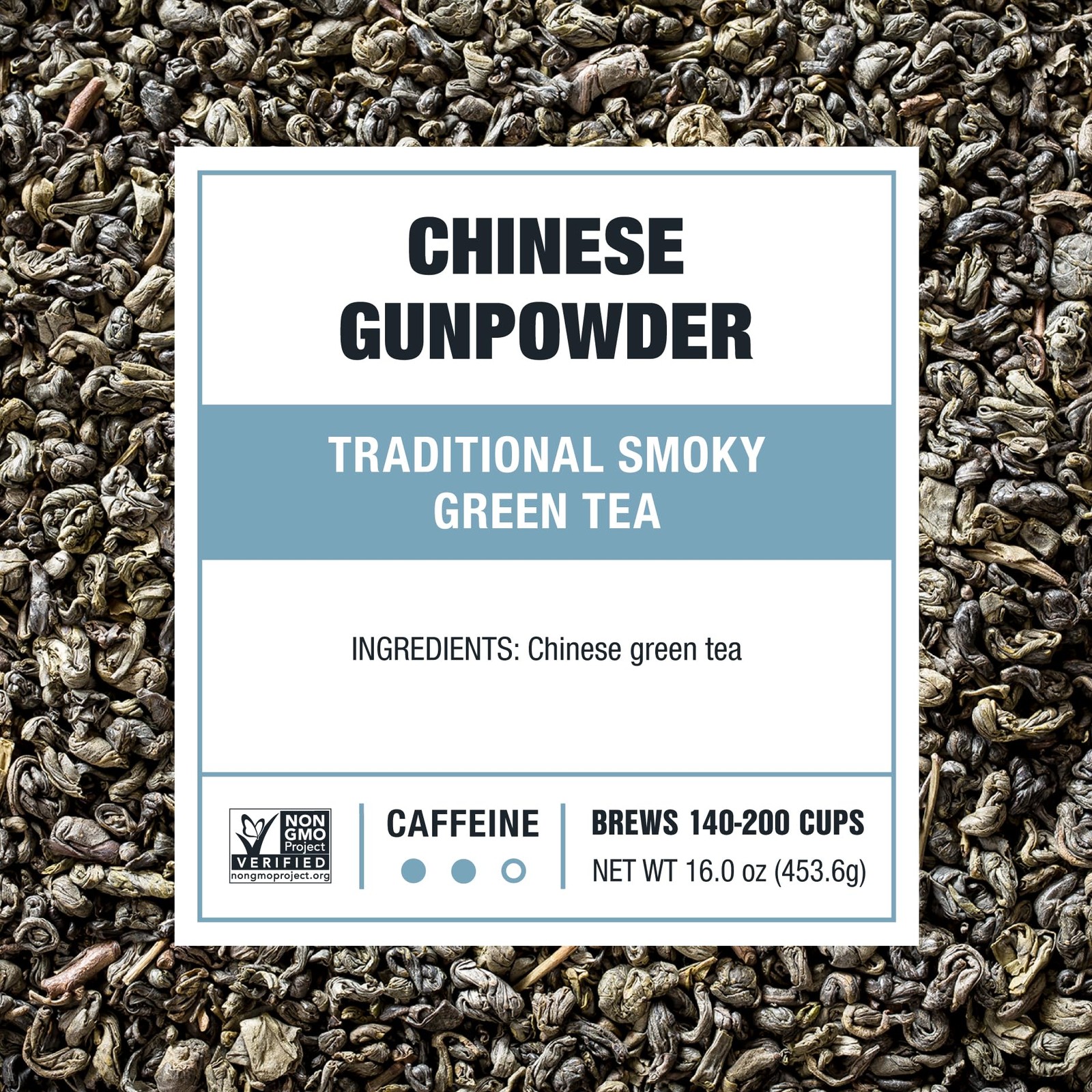 200 Cups Traditional Smoky Green Gunpowder Loose Leaf Tea Bulk Pouch