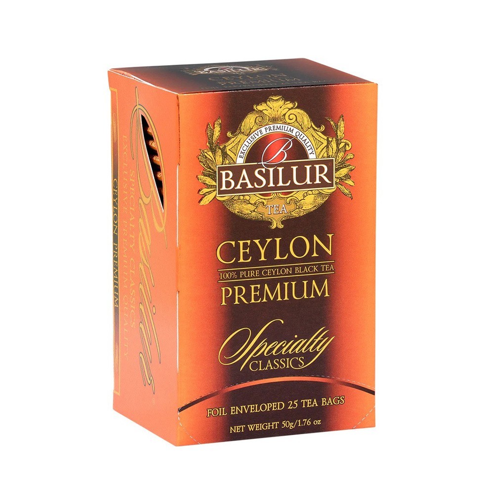 Basilur Specialty Classics Ceylon Premium Black Tea – Enveloped 25 Tea Bags