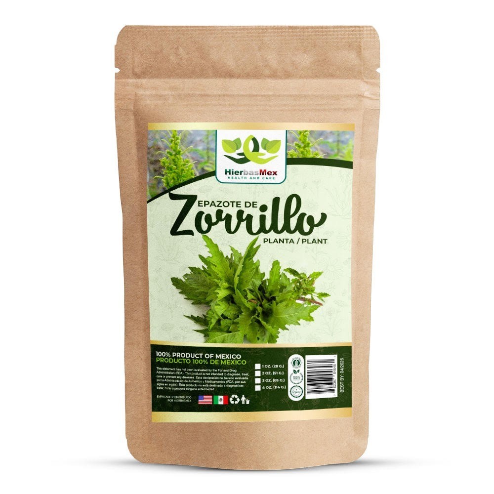 Epazote de Zorrillo Herbal Tea 4 oz.-113g Natural Mexican Herb