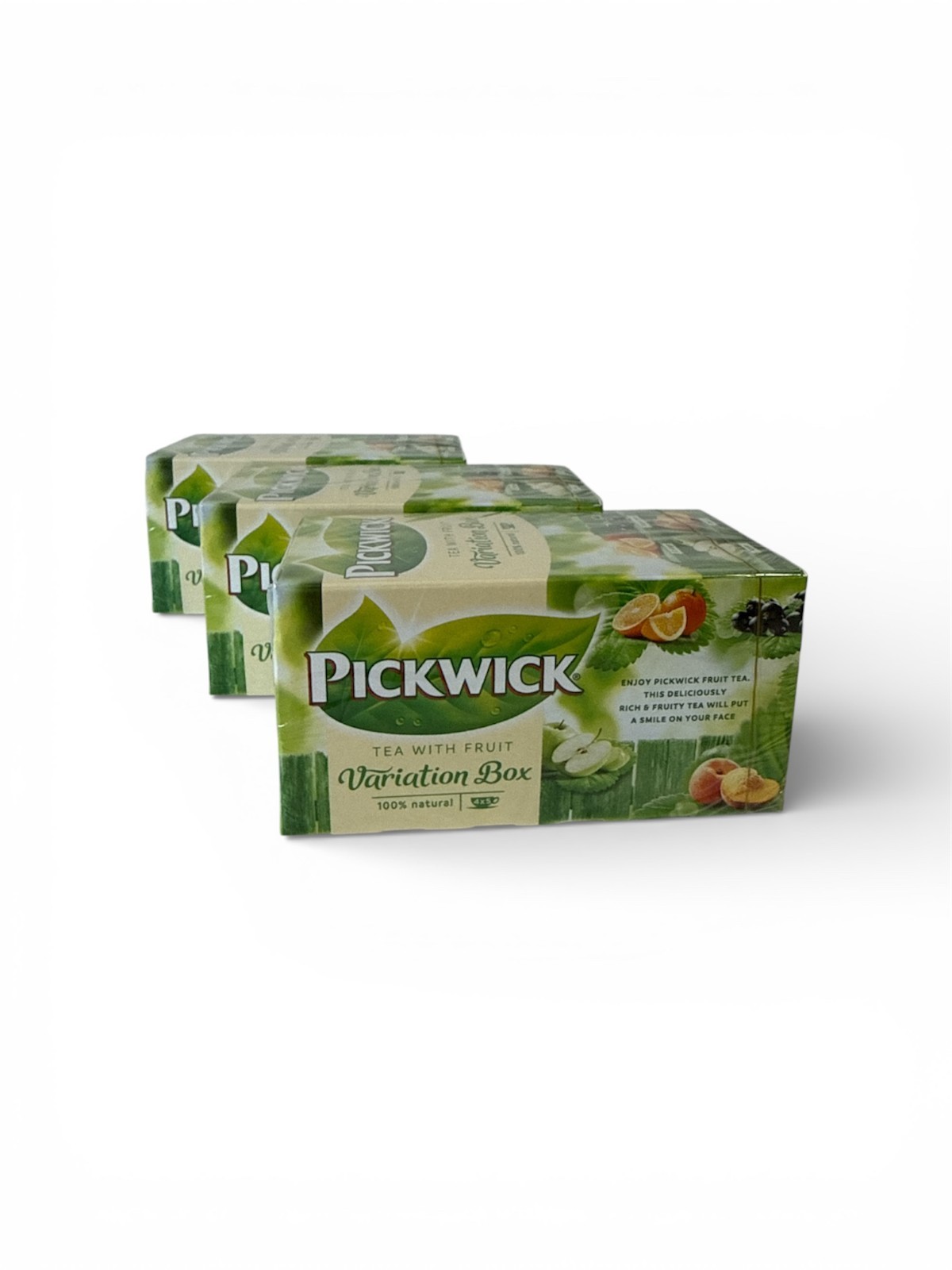 3 x Pickwick Fruit Tea Variety Pack – 4 Assorted Flavours – 20 Bags – Herbal
