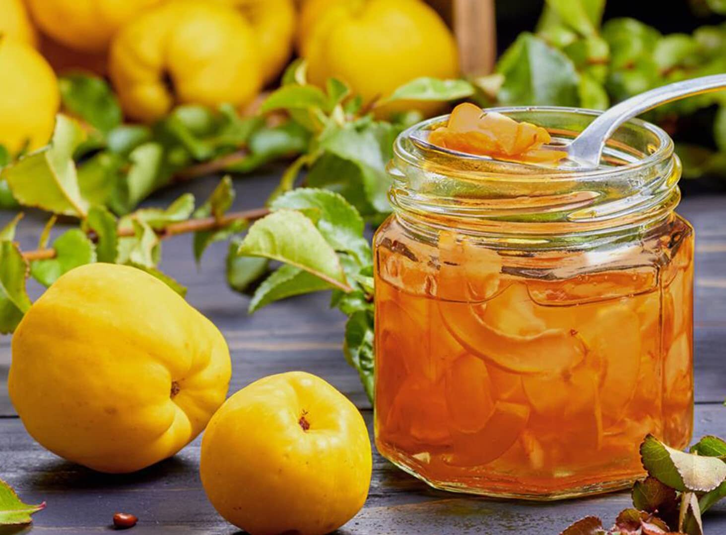 OTTOGI Honey Quince Tea 4 Glass Jars 35.3 oz. (1 kg) each