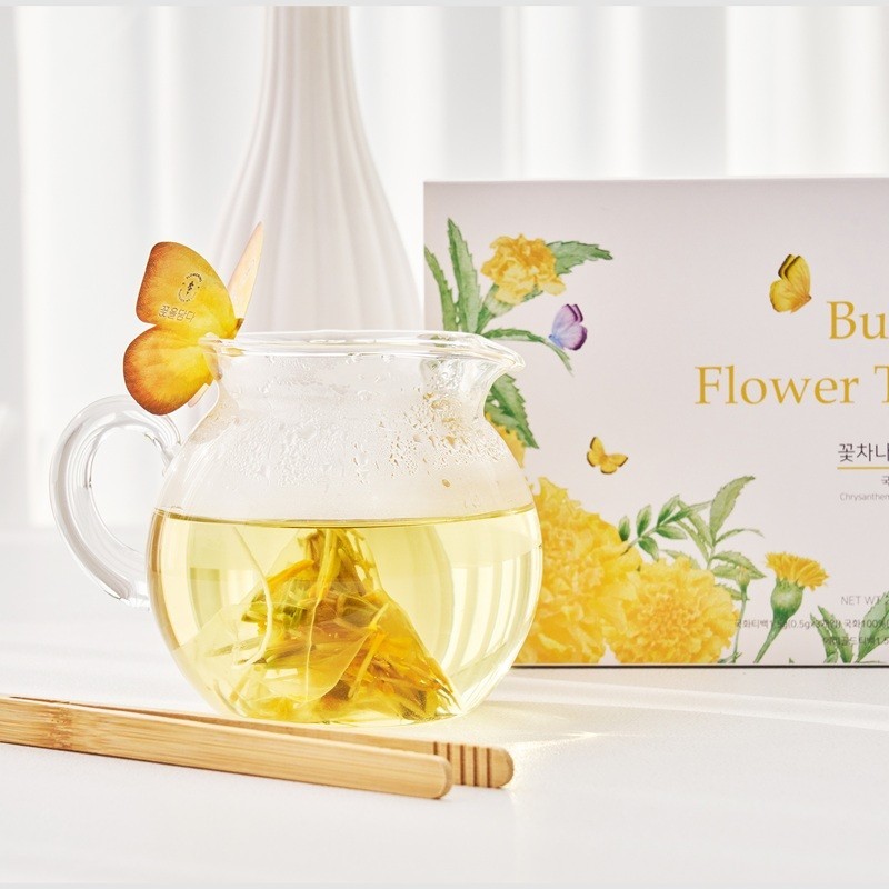 Kkokdam Butterfly Tea Bag Gift Set-Yellow (3 flavor*3ea)