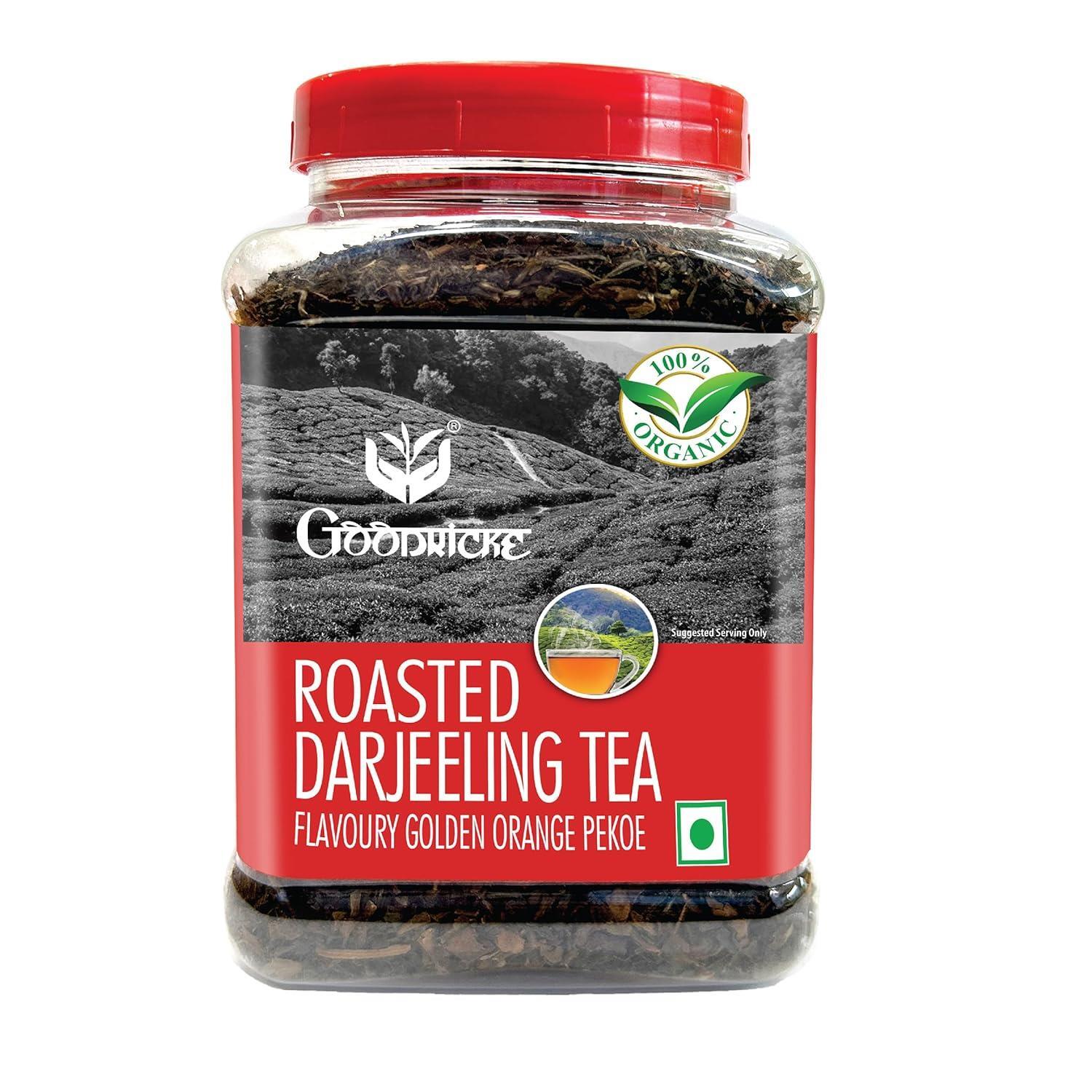 Goodricke Roasted Organic Darjeeling Tea 250gm, 100% Organic Whole Leaf Tea