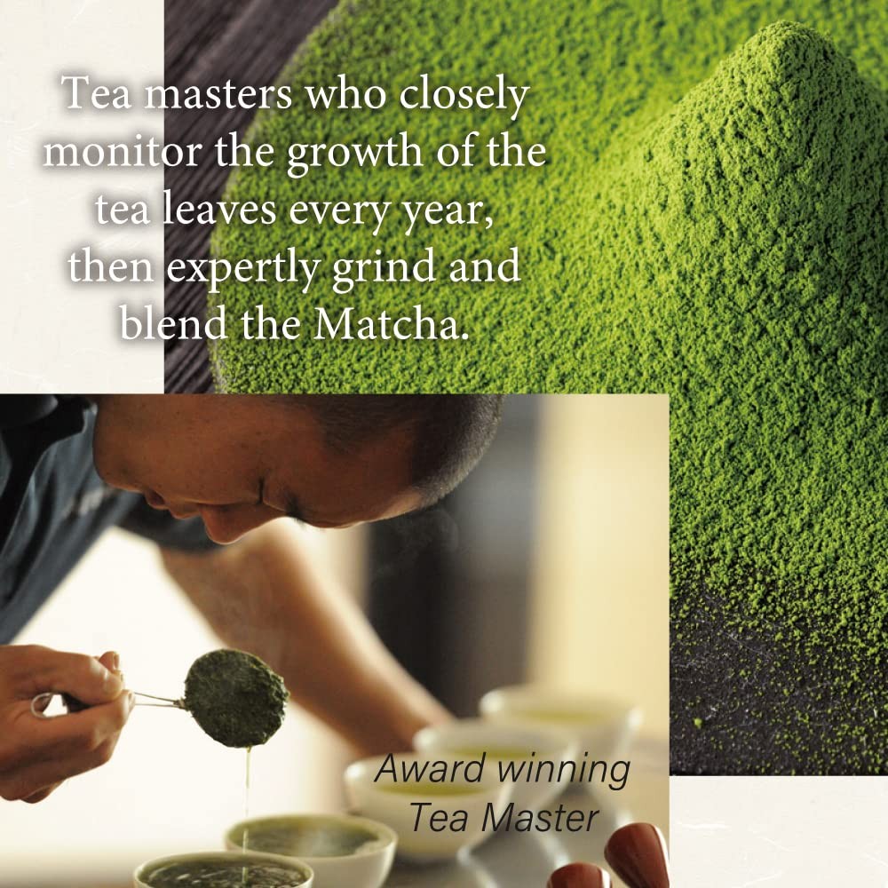 Ceremonial Matcha Green Tea Powder Japan-wide Blend [30g/1oz tin] from JAPAN …
