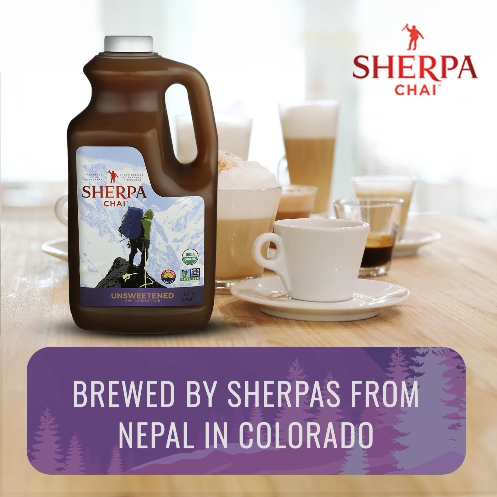 Sherpa Chai Unsweetened – 64oz