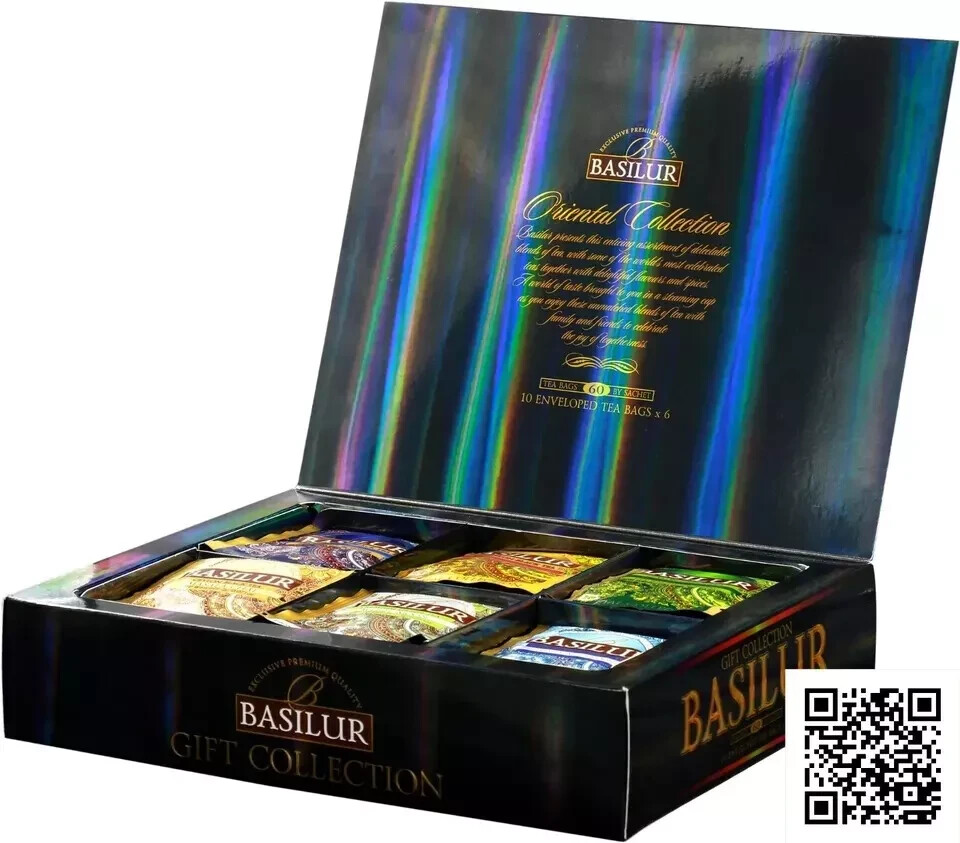 Basilur Ceylon Gift Pack – Oriental Collection Assorted 60 Ceylon Tea in Bags