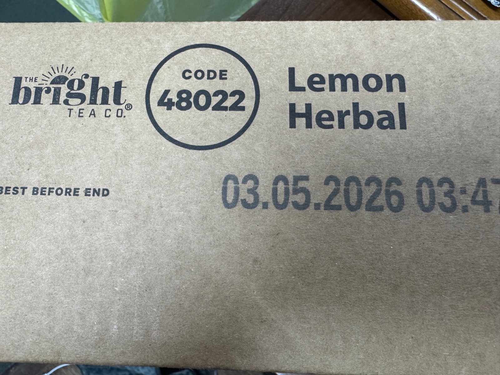 100x .11oz Bright Tea Lemon Herbal Rails 48022 BB 5/3/2026 Herbal Tisane No caff