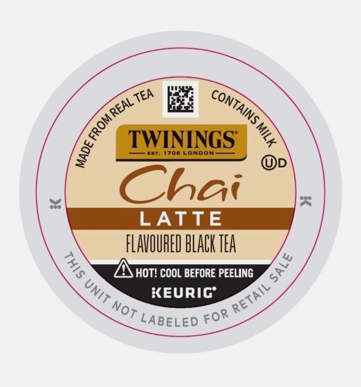 Twinings Chai Latte K-Cup Pods for Keurig, 22 Count