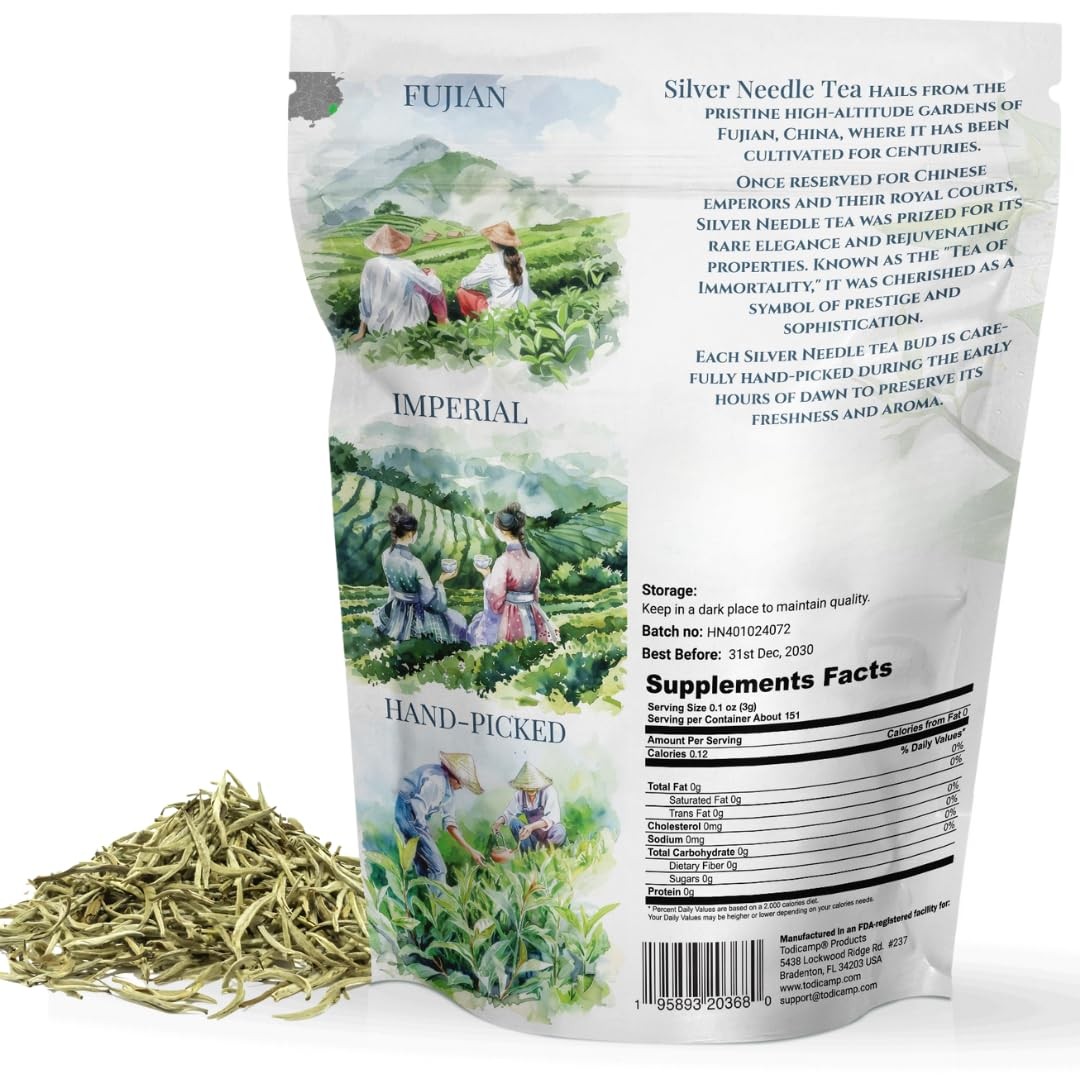 White Tea Silver Needle Loose Leaf Premium 1 lb