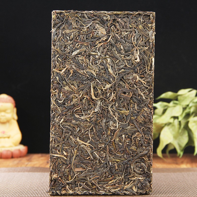 1000g 2020 Peacock Green Brick Ancient Tree Tea Pu’er Tea Raw Tea Bricks