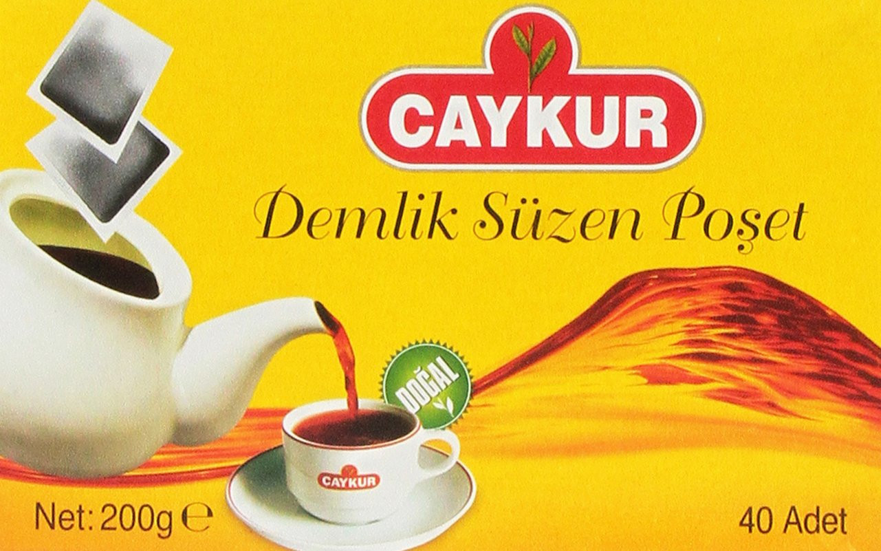 Caykur Turkish Black Tea Bags 40 Count 200g Natural Tea for Teapots