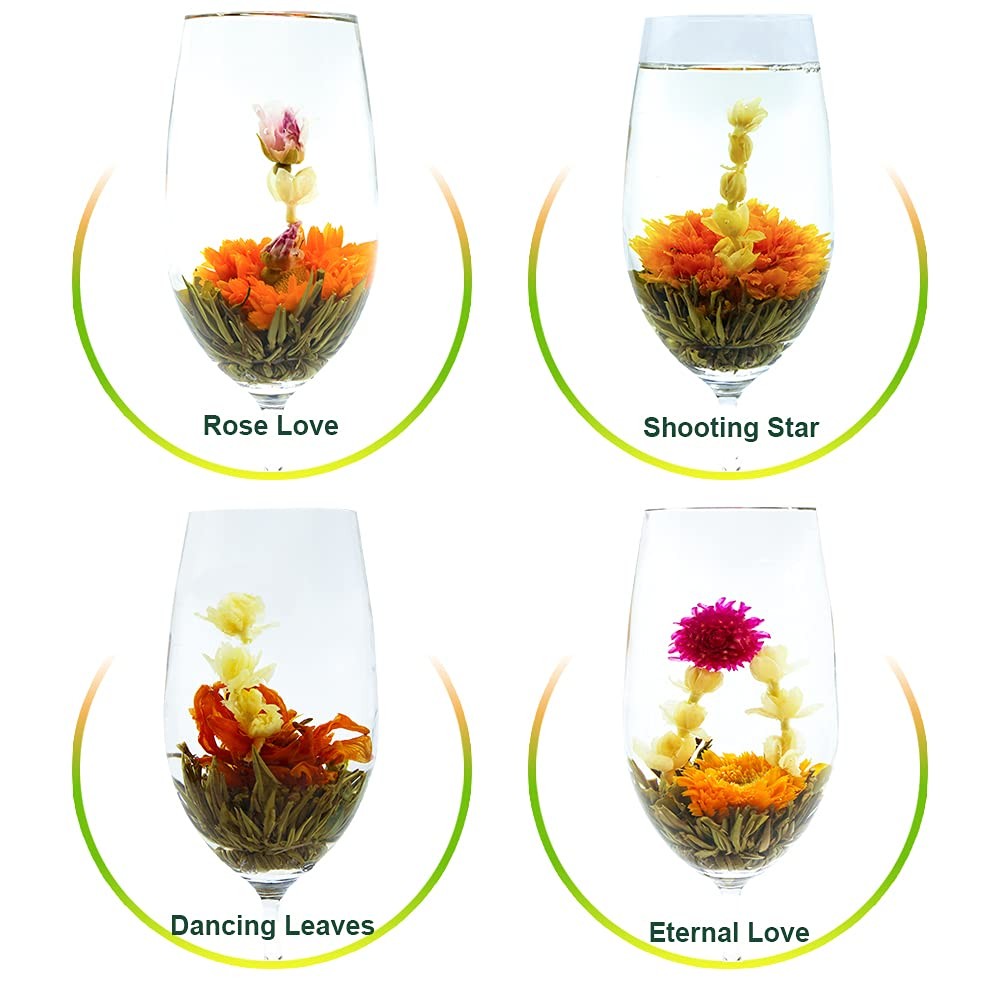TEARELAE Blooming Tea Flowers – 12pcs Individually 12 Count (Pack of 1)