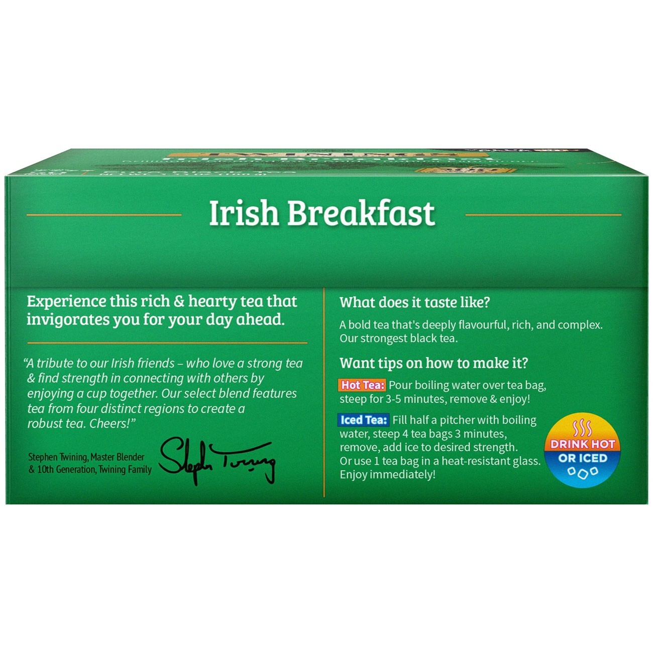 Twinings Irish Breakfast Pure Black Tea – 50 bags