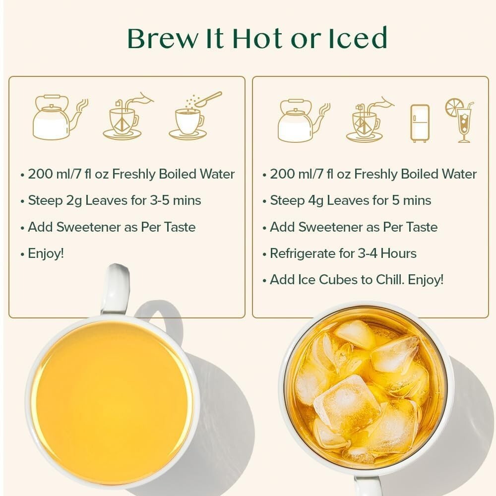 VAHDAM Turmeric Spice Herbal Tea Bags (50 Counts) 100% Pure Herbal Blend