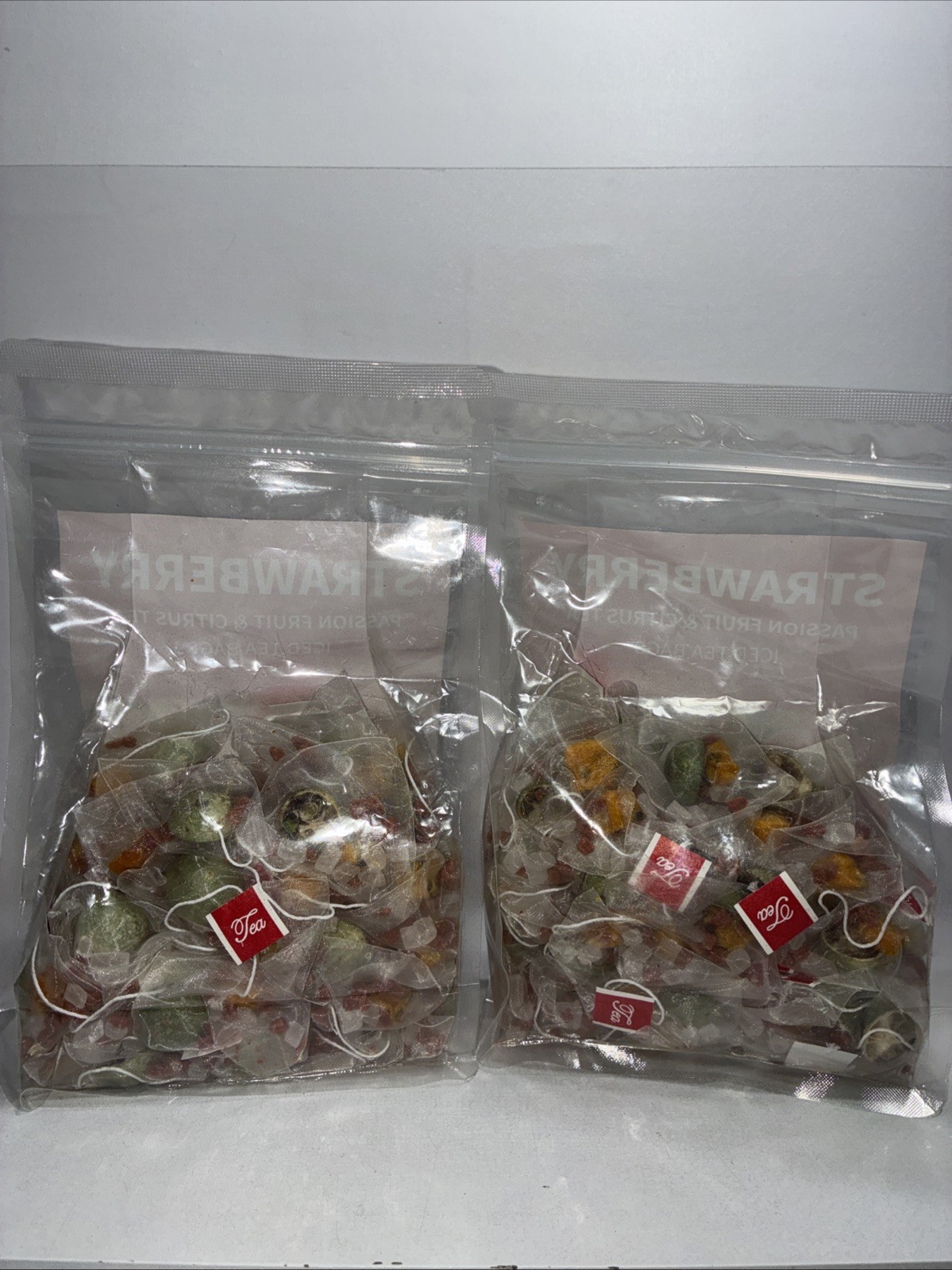 2 Sealed Bags Strawberry Passion Ice Fruit + Citrus Tea Bags