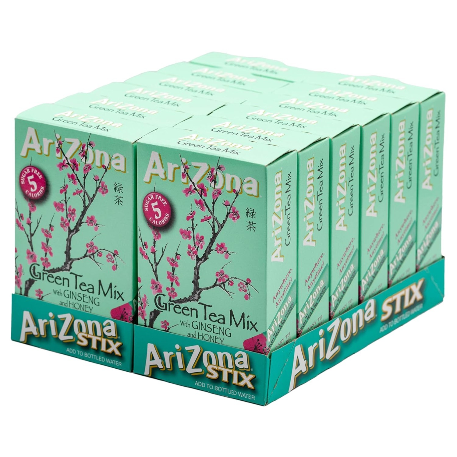 Green Tea with Ginseng, Lemon Peach Pomegranate, 120 Stix