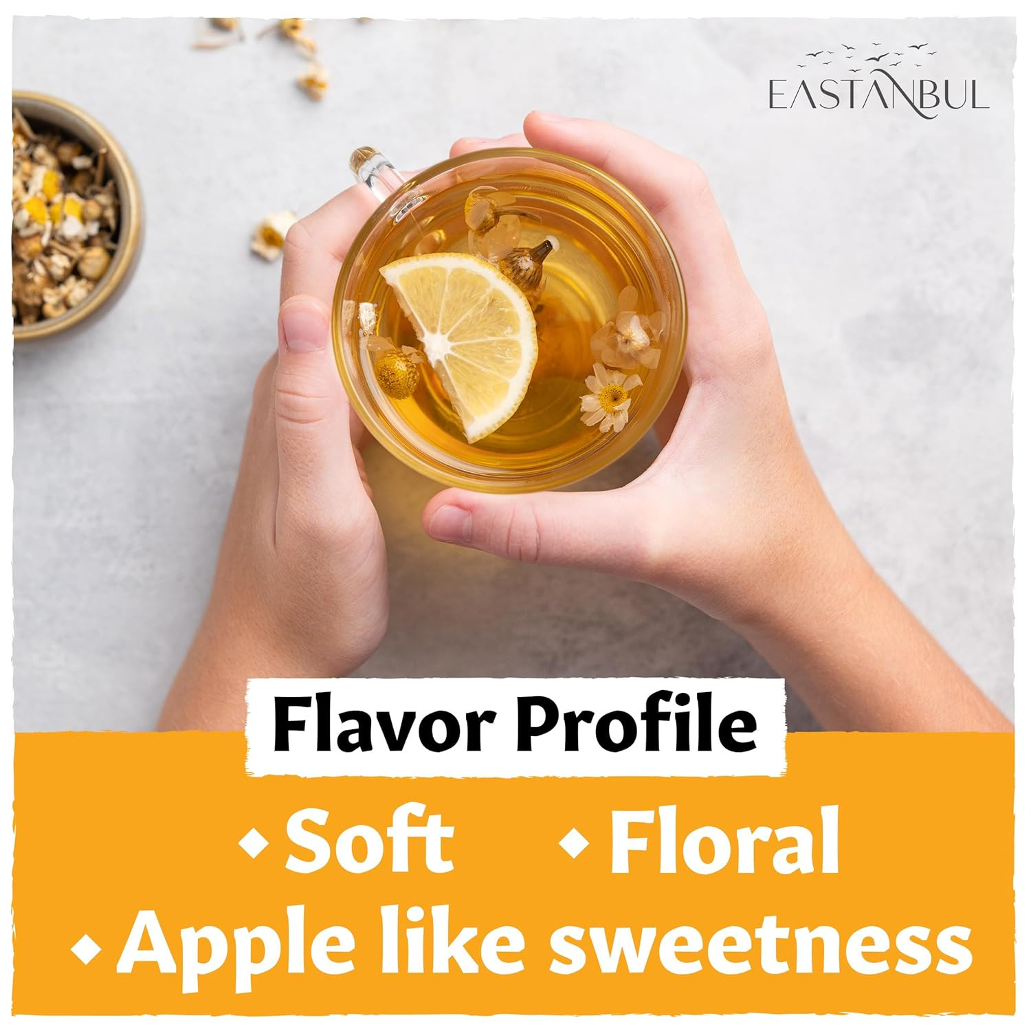 Chamomile Flowers Loose Dried, 3.5Oz, Dried Chamomile Tea Loose Leaf, Flor De Ma