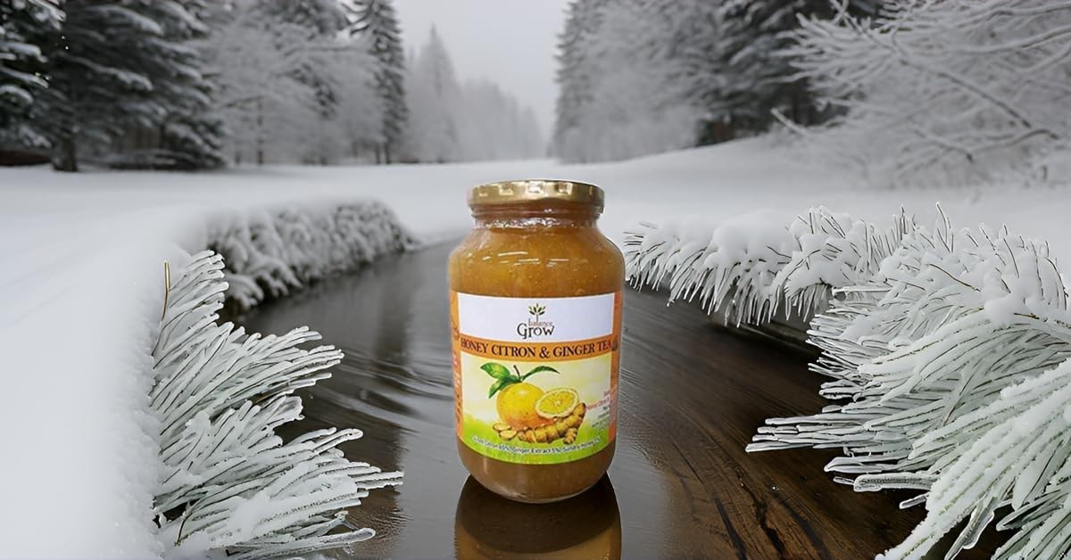 Organic Honey Citron Ginger Tea 2.2lb Jar