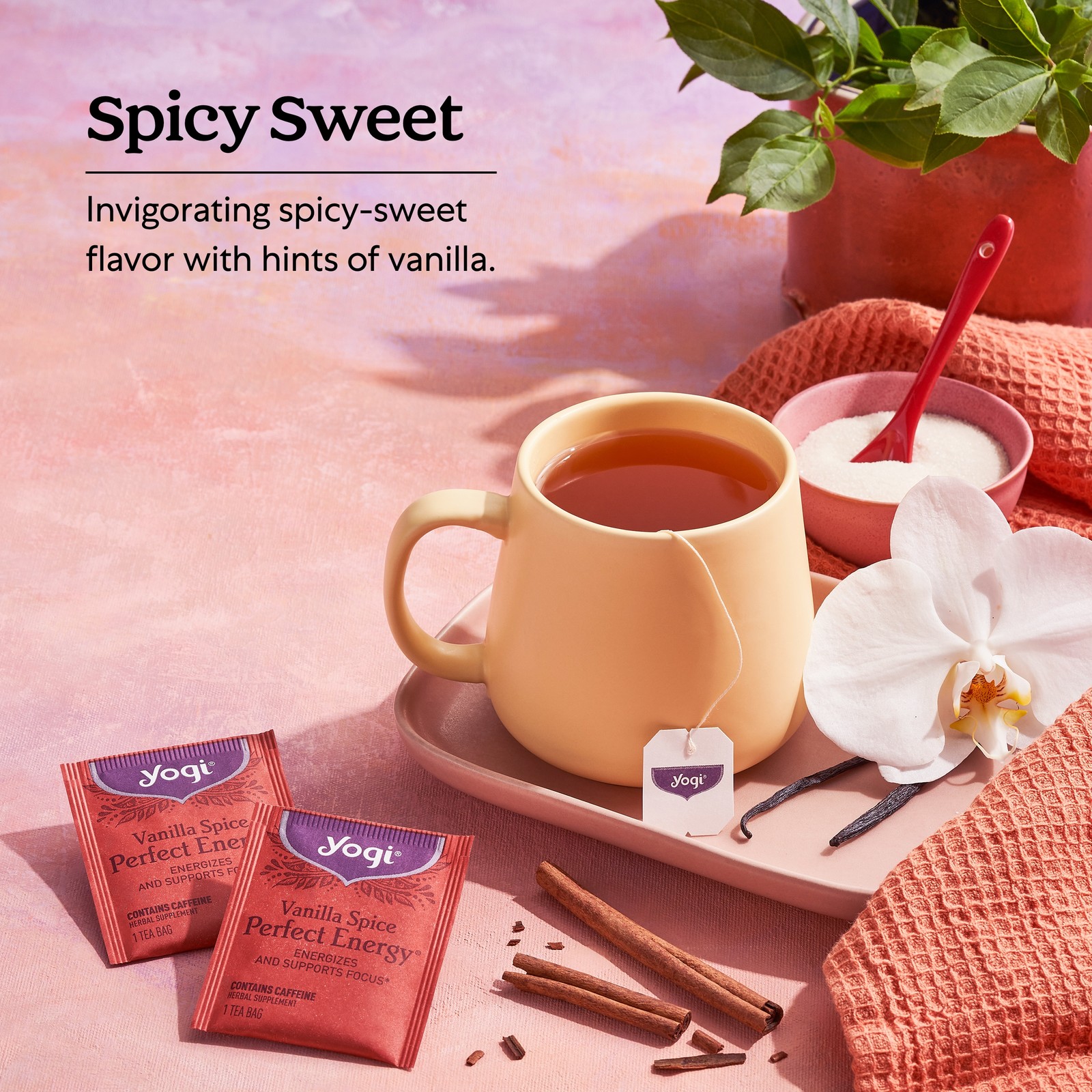 Yogi Tea – Vanilla Spice Perfect Energy – 6 Pack, 96 Tea Bags