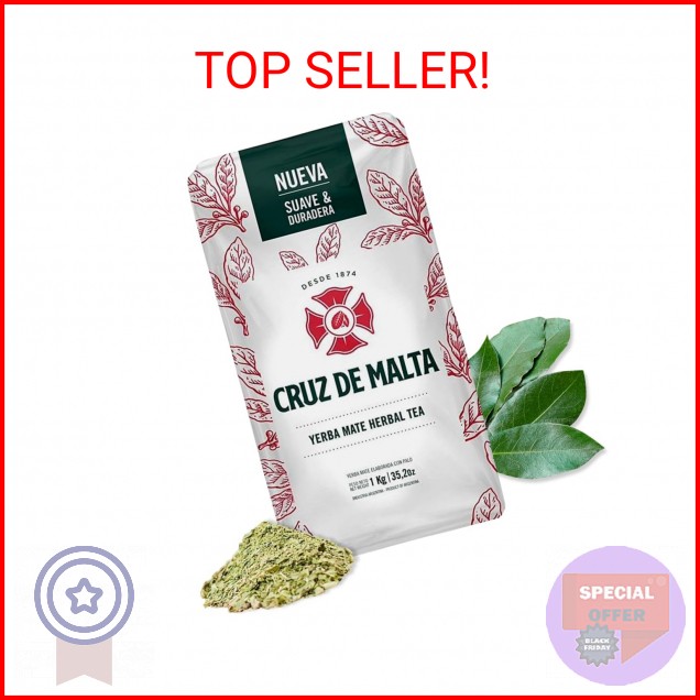 Cruz de Malta Yerba Mate Tea – 1kg (2.2 lbs) Loose Leaf – Traditional Argentine