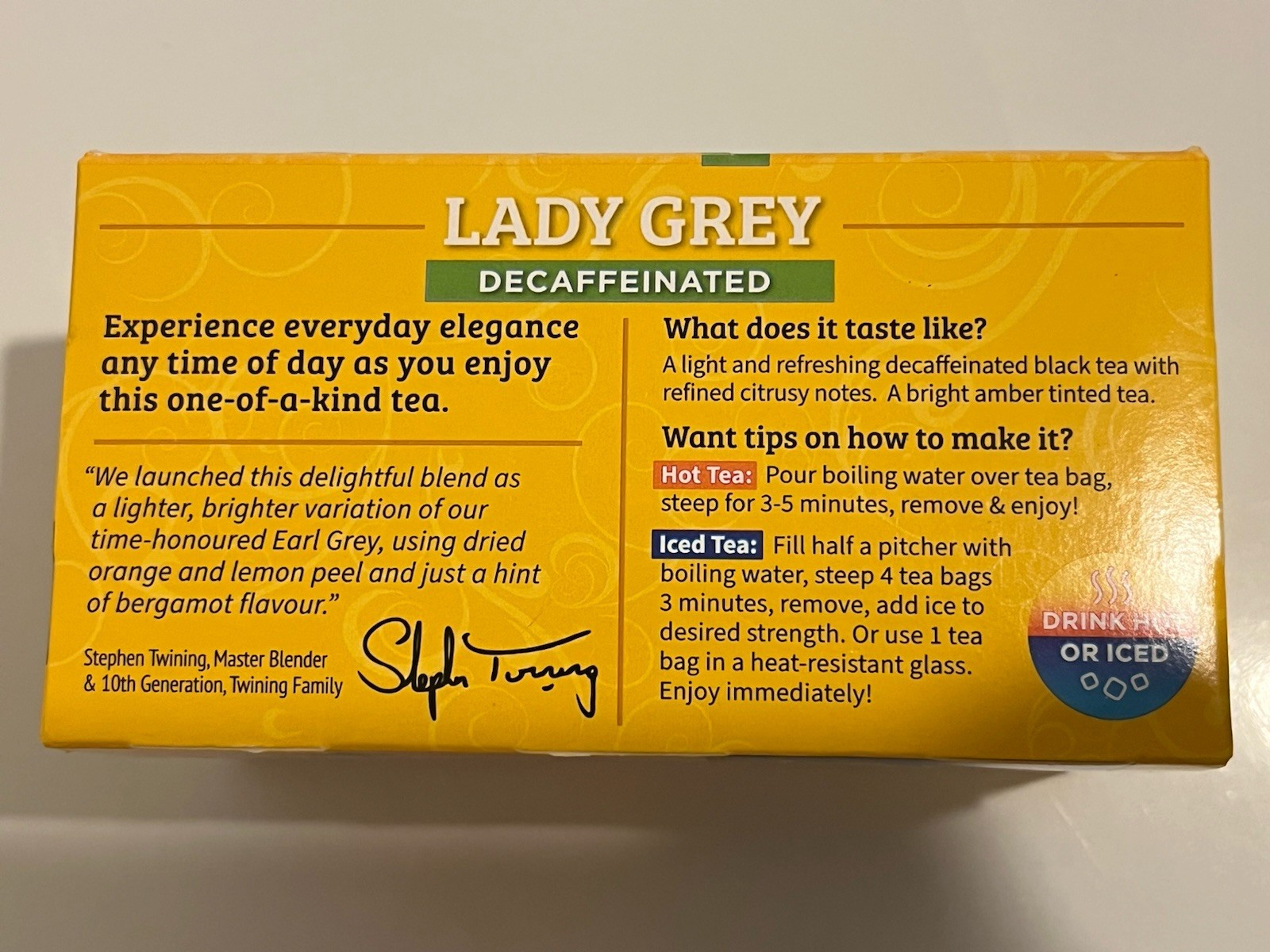 Twinings Lady Grey Decaffeinated Black Tea (180 Tea Bags) Exp 12/2026& Some 2027