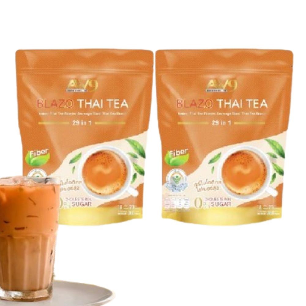 Thai Tea Instant Halal Mix Prebiotics Fiber Healthy Herbal Iced BLAZO MATZH Pack