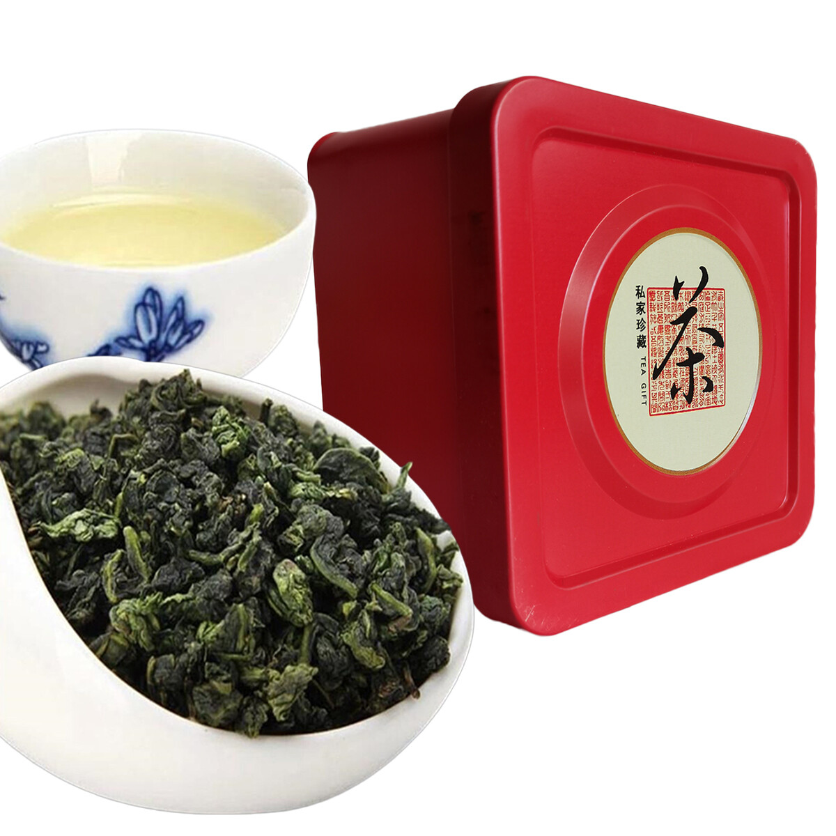 10 Pk Tie Guan Yin Green Tea Anxi Oolong Tea Iron Cans Gift Pack