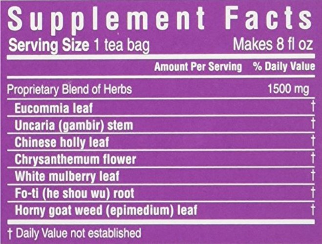Blood Pressure Tea Bags, 1.06 Ounce 20 Count Pack of 3