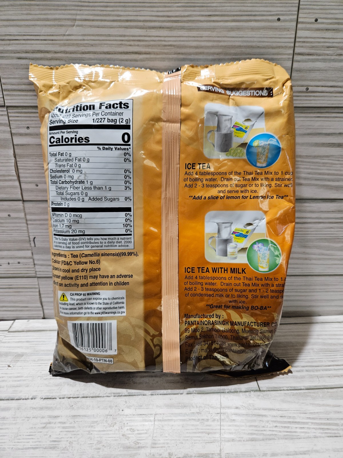 Pantai Norasingh Thai Tea Mix 16 OZ (1 lb) 2/2027