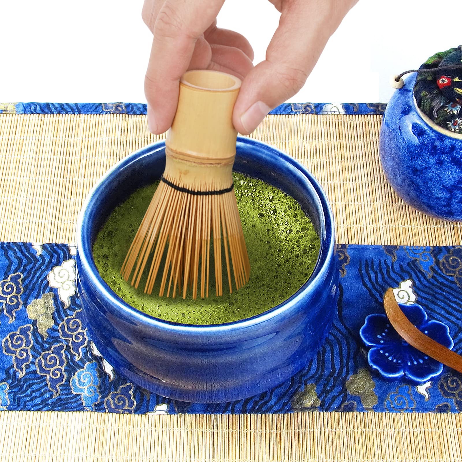 Artcome 12Pcs Japanese Matcha Tea Set, Matcha Bowl, Matcha Whisk, Whisk Holder,