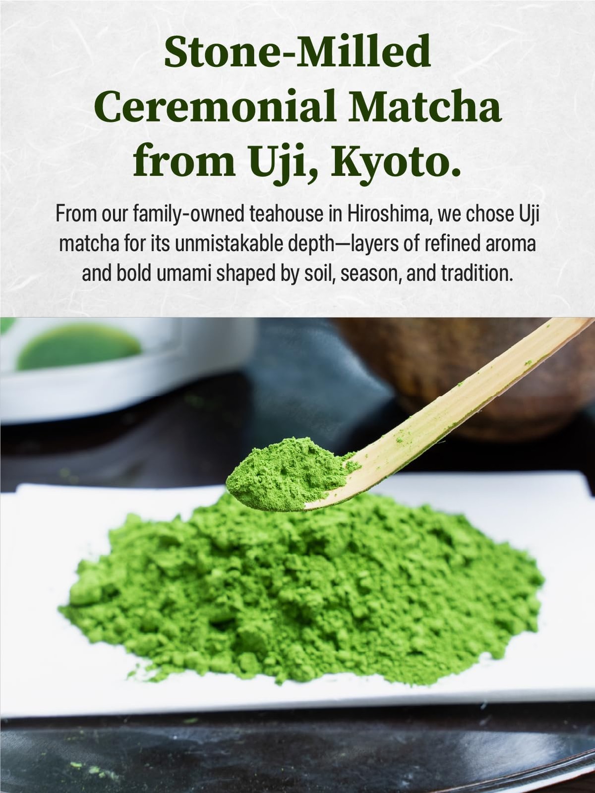 “Saga no Mukashi” Uji Matcha Green Tea Powder (30g/1.06oz) – Hand-picked Firs…