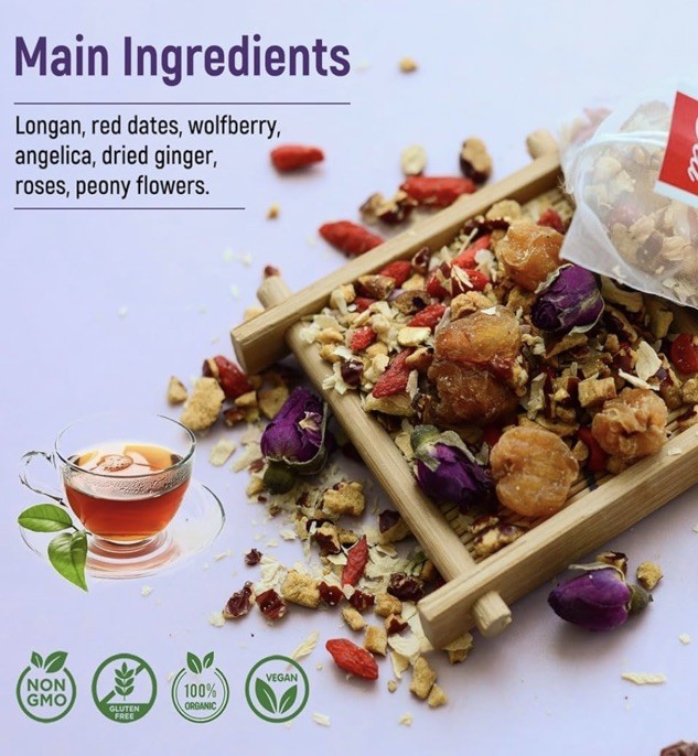 5 Sealed Bags – The Fertility Atleier Medi-Gyn Fertility Utrerus Detox Tea 10/26