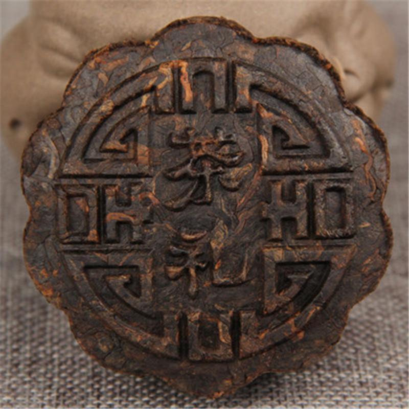 100g Yunnan Pu Erh Tea Ripe Moon Cake Flower Herbal Energy Tea for Men Women